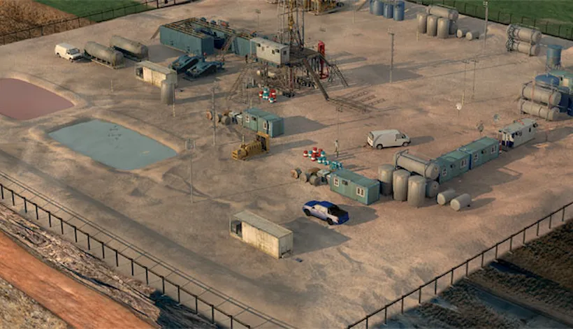 Unconventional gas - surface drilling sketch