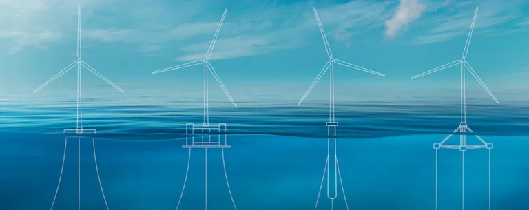 Floating offshore wind (illustration)