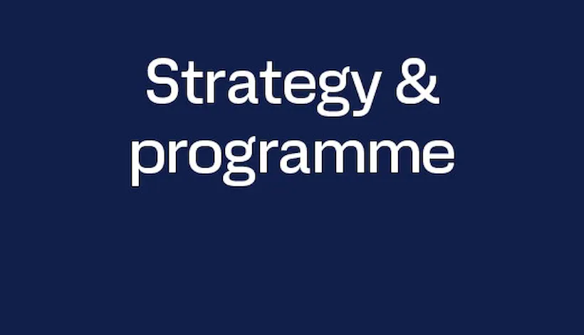 Strategy & programme