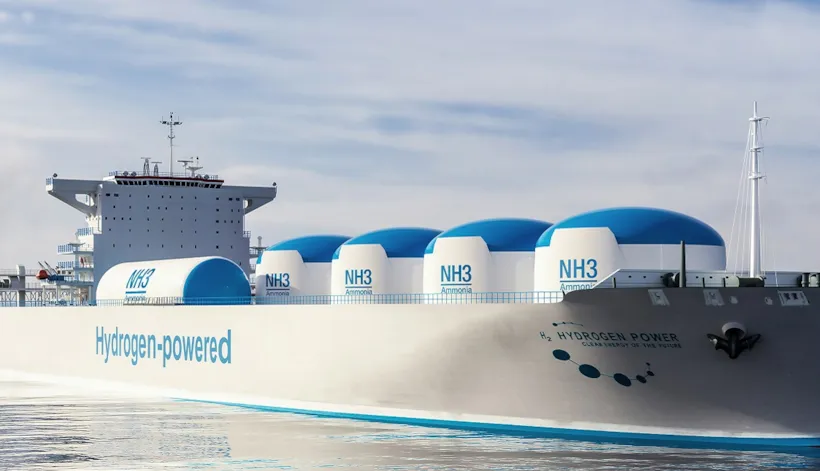 Hydrogen powered ship