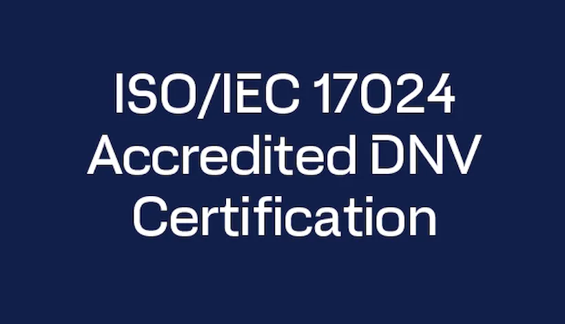 ISO/IEC 17024 Accredited DNV Certification