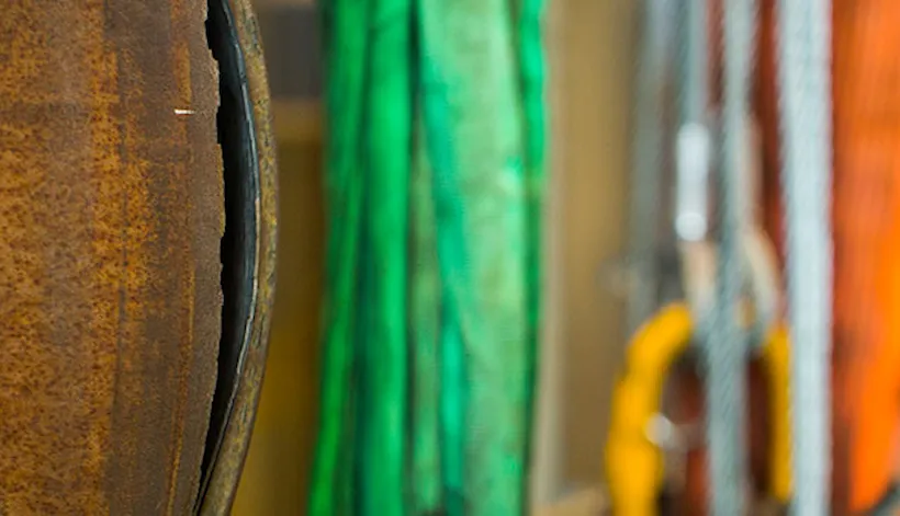 Bursted pipe after testing