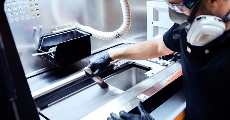 Metal powder bed for DMLS 3D printing - 770w Metal powder bed for DMLS 3D printing - 770w