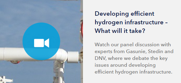 On-demand webinar: Developing efficient hydrogen infrastructure - What will it take Watch our panel discussion with experts from Gasunie, Stedin and DNV, where we debate the key issues around developing efficient hydrogen infrastructure