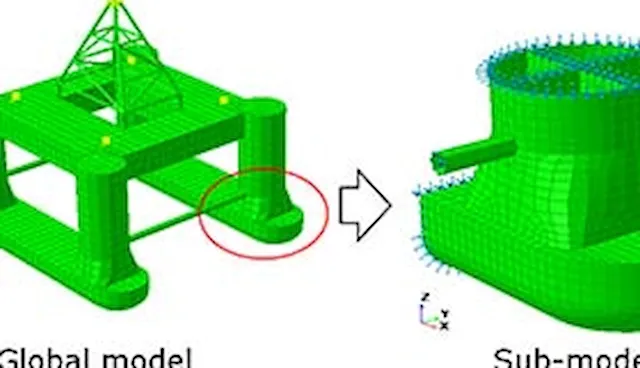 SE-22 Sub-modelling analysis combined with plate/shell fatigue analysis 