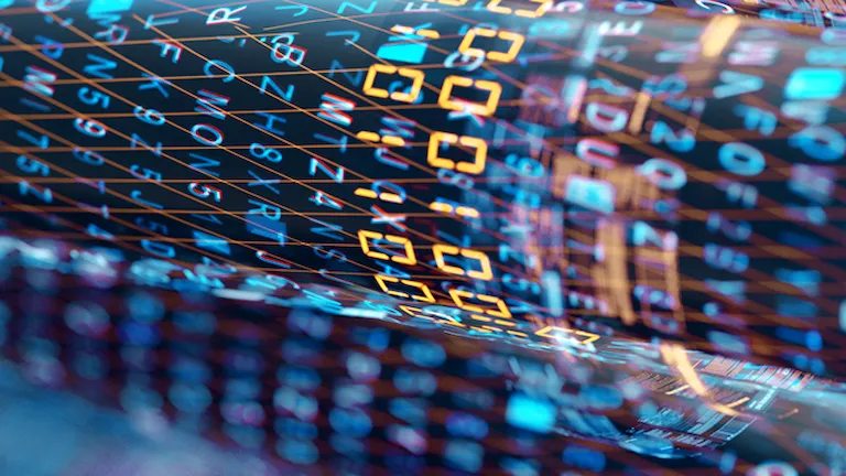 Concept image of cables and connections for data transfer in the digital world