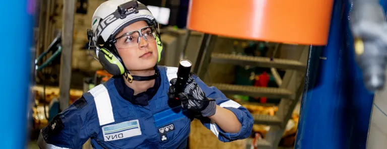 DNV Surveyors and engineers at work