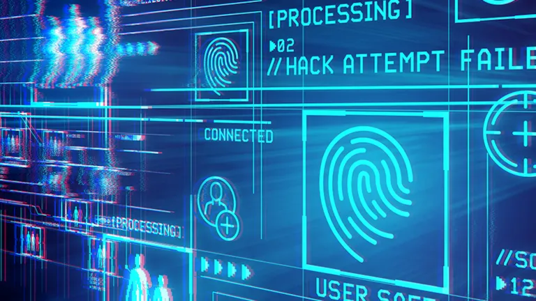 Touchscreen with digital symbols